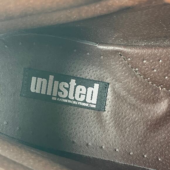 Unlisted by Kenneth Cole Roll With It Faux Leather Boots Brown Mens 13 M - Picture 8 of 9